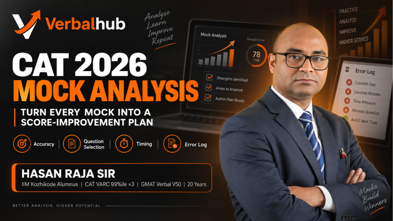 CAT 2026 mock analysis practical score improvement system