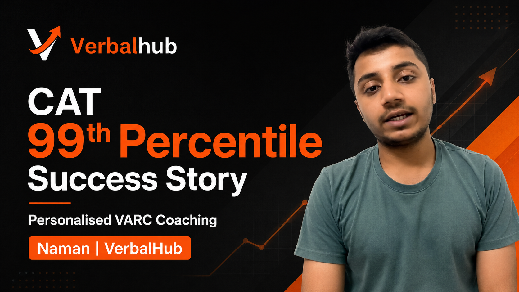 Naman Scored 99th Percentile in CAT with Personalised VARC Coaching at VerbalHub