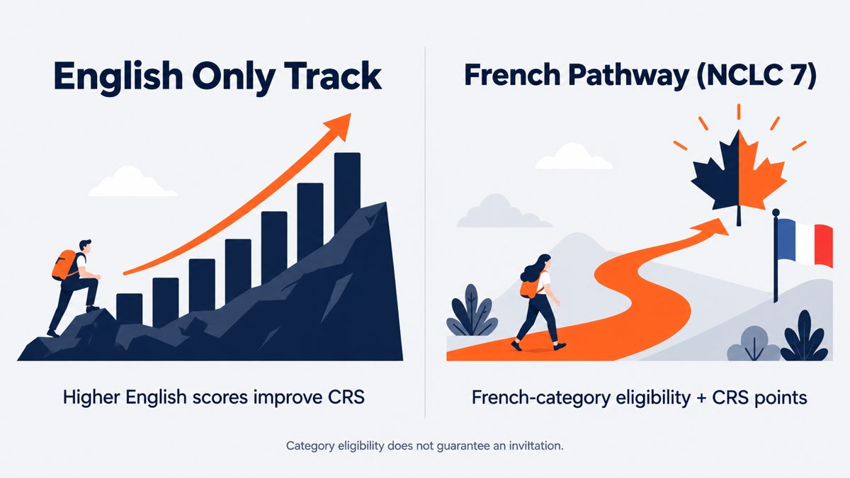 English-only track vs French pathway (NCLC 7) for Express Entry - VerbalHub