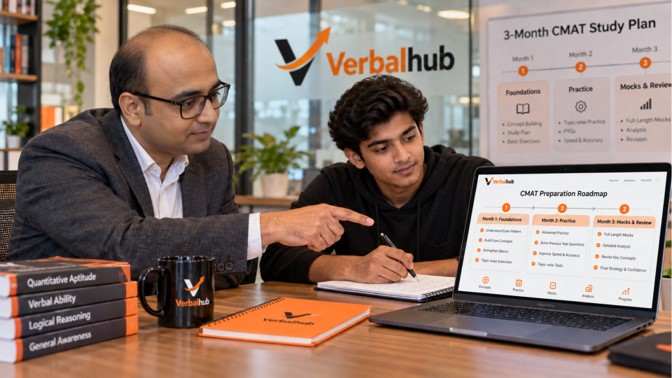 CMAT Preparation Support with Hasan Sir - 3-Month CMAT Study Plan - VerbalHub