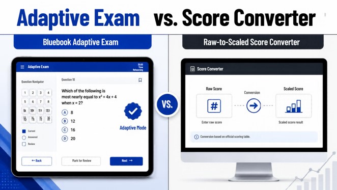 Adaptive Exam vs Score Converter - VerbalHub
