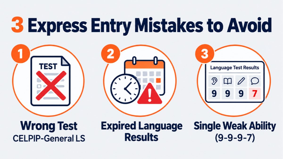3 Express Entry mistakes to avoid: wrong test, expired results, single weak ability - VerbalHub