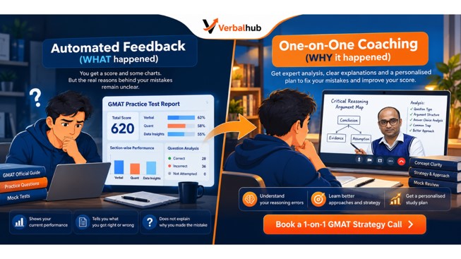 Automated Feedback vs One-on-One GMAT Coaching - VerbalHub
