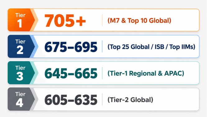 GMAT Score Tiers for Top MBA Colleges - VerbalHub