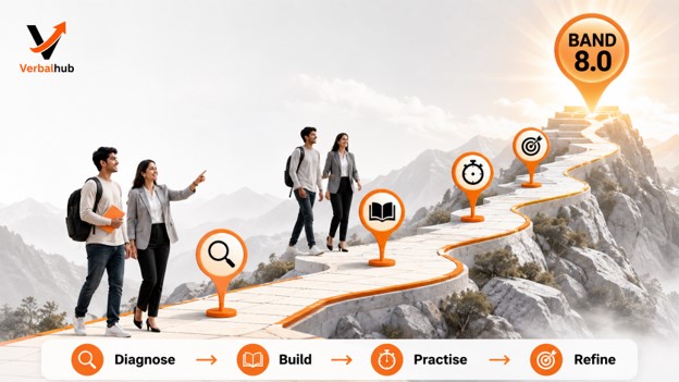 VerbalHub's Four-Phase IELTS Course Strategy
