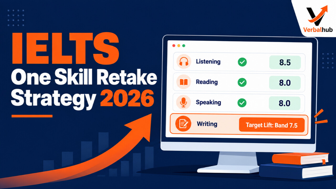 IELTS One Skill Retake Guide 2026 - VerbalHub