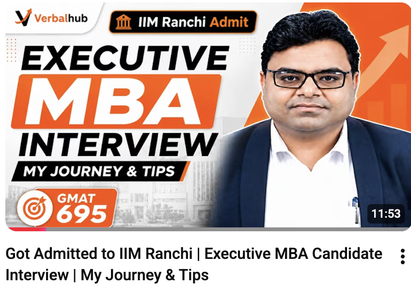 How Jitendra Scored 695 on the GMAT and Secured Admission to IIM Ranchi - VerbalHub GMAT Success Story