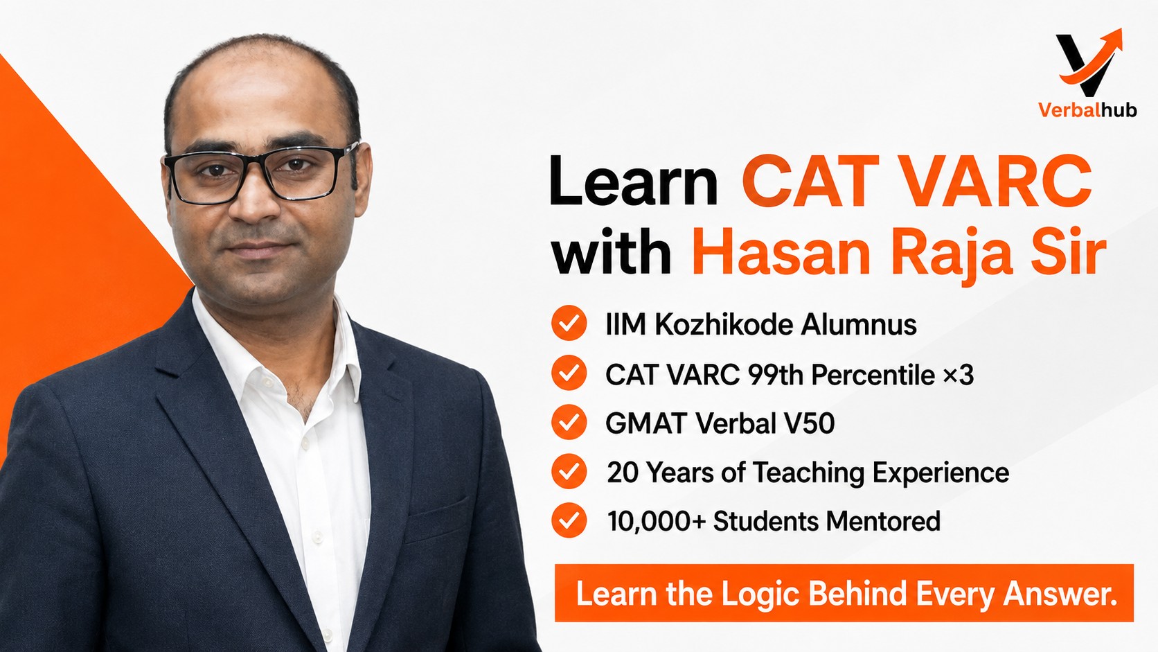 Learn CAT VARC with Hasan Raja Sir
