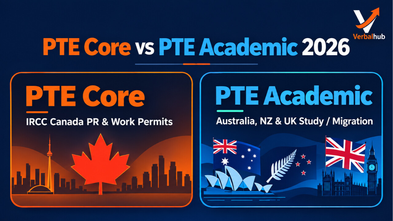PTE Core vs PTE Academic 2026 - VerbalHub