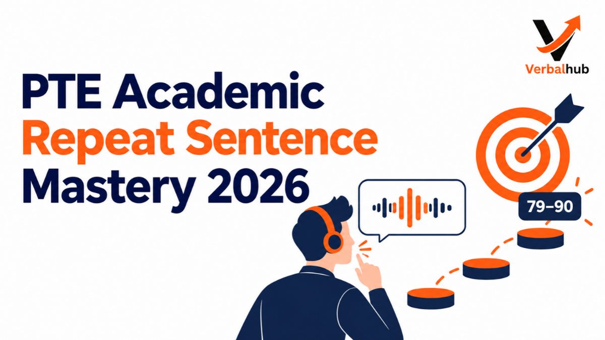PTE Academic Repeat Sentence Mastery 2026 - Score 79-90 - VerbalHub