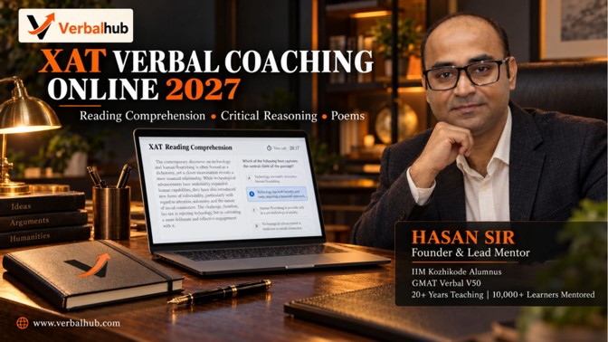 XAT Verbal Coaching Online 2027 - Reading Comprehension, Critical Reasoning, Poems - VerbalHub