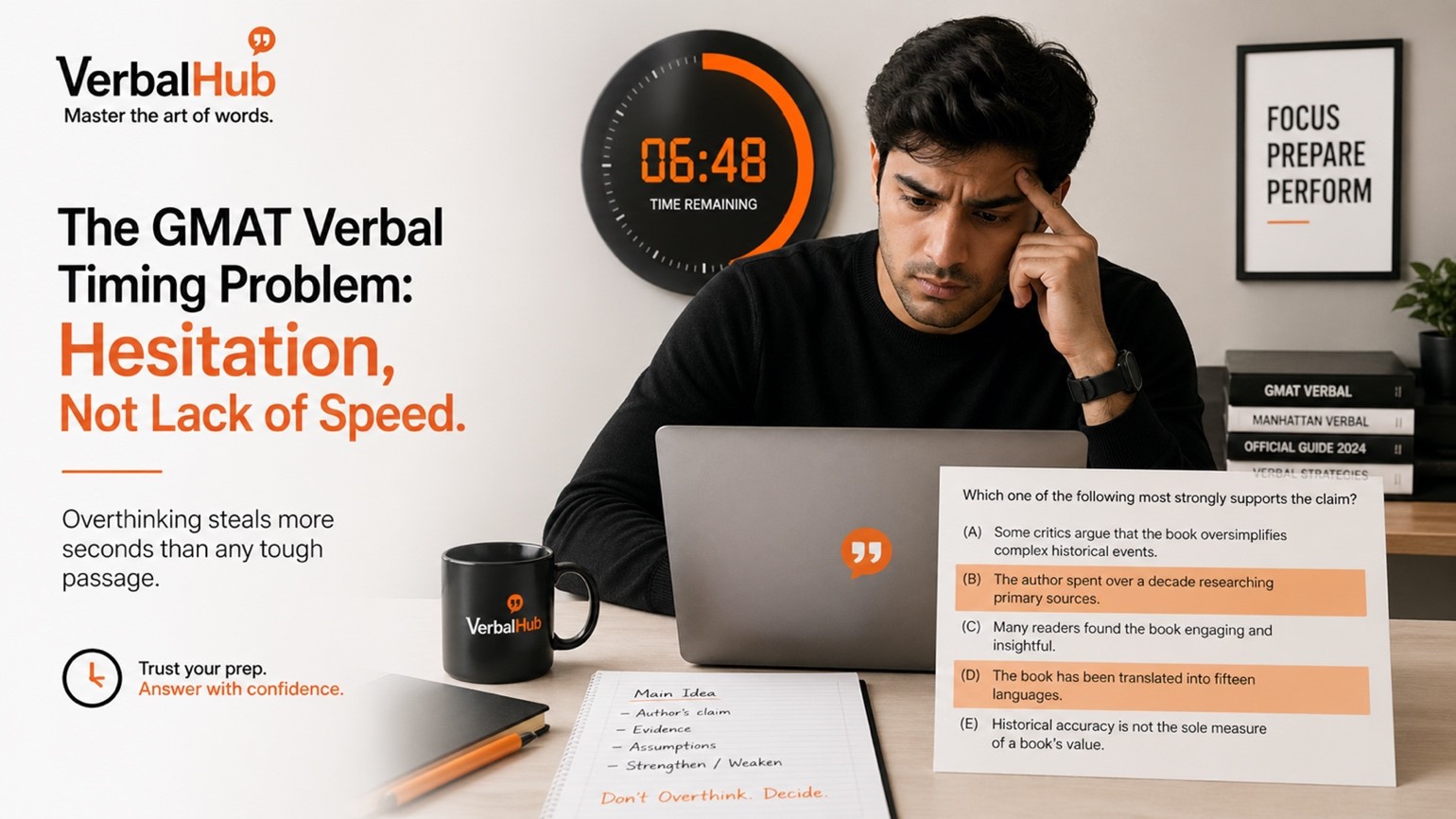 Strategic Timing for GMAT Focus Verbal